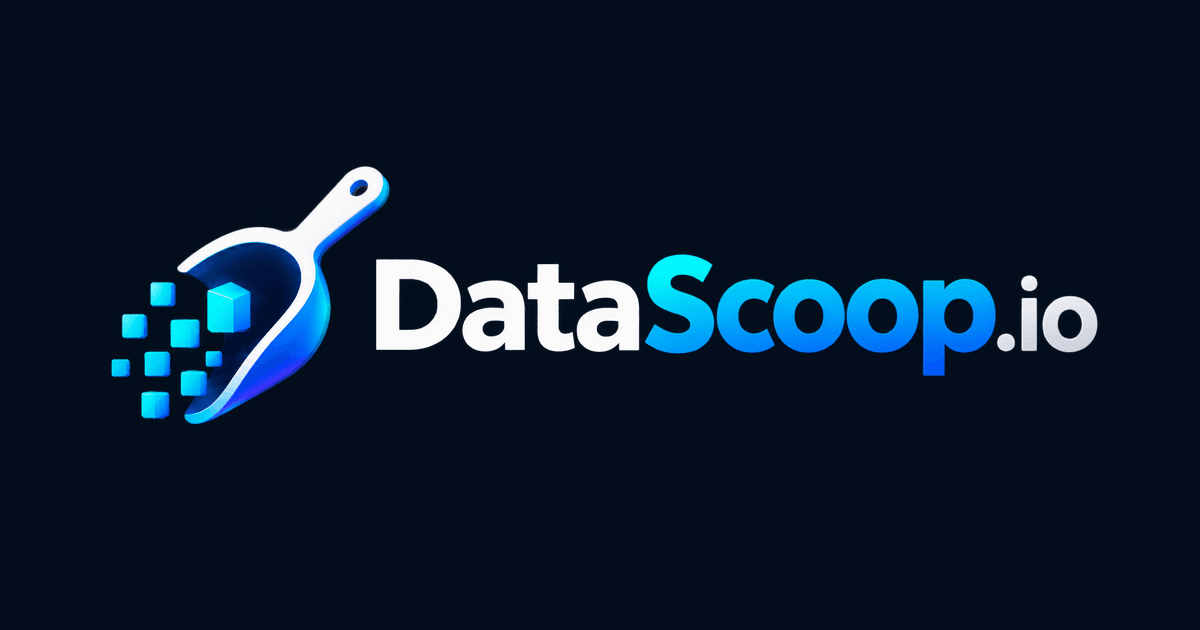 DataScoop brand card: a self-serve data product with an API and MCP server